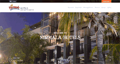 Desktop Screenshot of nirmalahotels.com