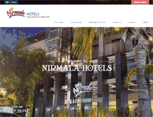 Tablet Screenshot of nirmalahotels.com